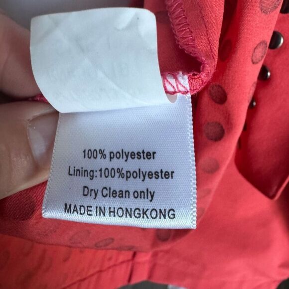 Y2K Studded Slinky Open Front Cardigan Orange - Picture 9 of 9